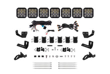 Load image into Gallery viewer, Diode Dynamics Prinsu/Sherpa Roof Racks- SS5 7-Pod CrossLink Mounting Kit - Pro White Driving - Main Product View