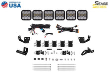 Load image into Gallery viewer, Diode Dynamics Prinsu/Sherpa Roof Racks- SS5 7-Pod CrossLink Mounting Kit - Pro White Driving - Additional View 6