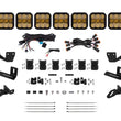 Load image into Gallery viewer, Diode Dynamics Prinsu/Sherpa Roof Racks- SS5 7-Pod CrossLink Mounting Kit - Pro Yellow Combo - Main Product View
