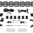 Load image into Gallery viewer, Diode Dynamics Prinsu/Sherpa Roof Racks- SS5 7-Pod CrossLink Mounting Kit - Sport White Combo - Main Product View