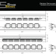 Load image into Gallery viewer, Diode Dynamics Prinsu/Sherpa Roof Racks- SS5 7-Pod CrossLink Mounting Kit - Sport Yellow Driving - Installation View