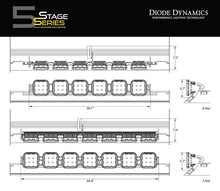 Load image into Gallery viewer, Diode Dynamics Prinsu/Sherpa Roof Racks- SS5 7-Pod CrossLink Mounting Kit - Sport Yellow Combo - Installation View
