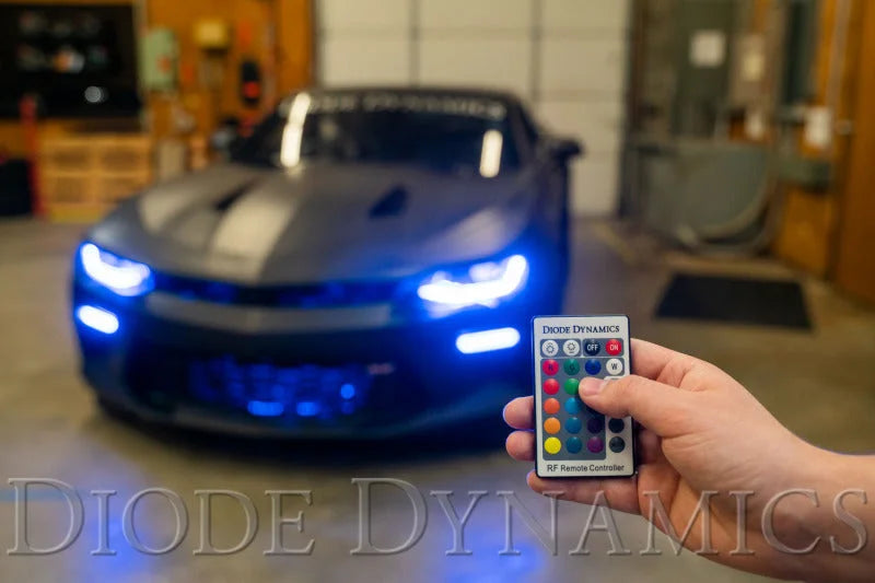 Diode Dynamics RGBW 24-Key M8 RF Controller - Side View