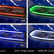 Load image into Gallery viewer, Diode Dynamics RGBW DRL LED Boards for 2019-2021 Dodge Charger - Installation View