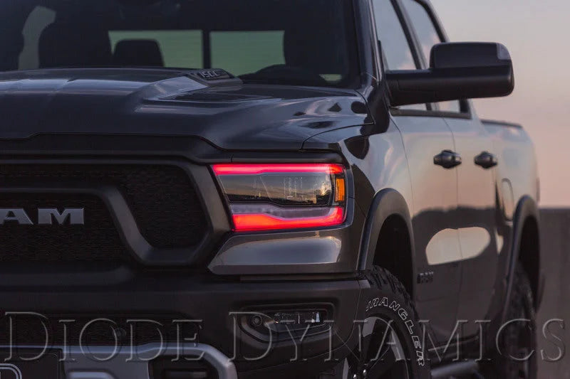 Diode Dynamics RGBW DRL LED Boards for 2019-2023 Ram 1500 Midline - Back View