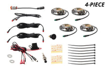 Load image into Gallery viewer, Diode Dynamics RGBW Engine Bay Strip Kit 2pc Multicolor - Side View