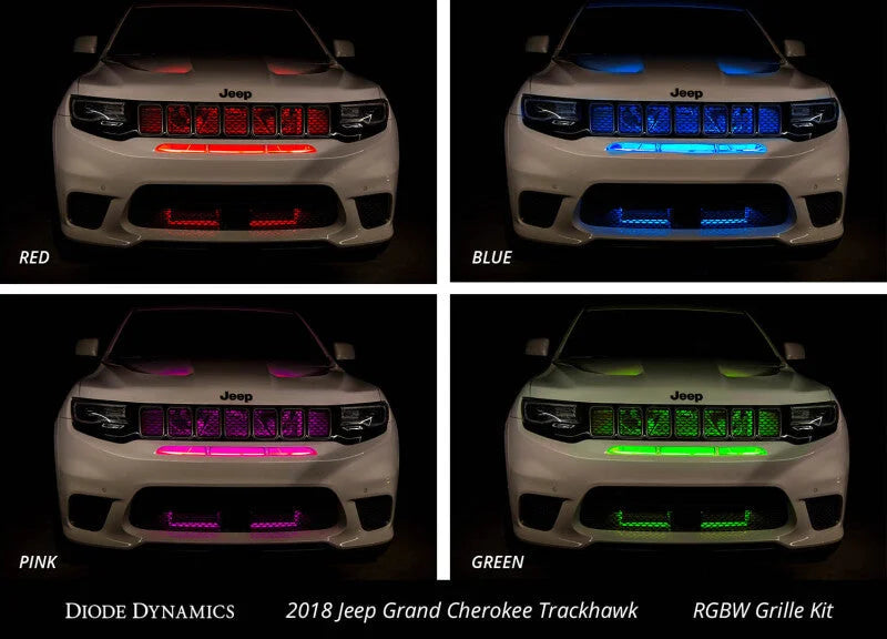 Diode Dynamics RGBW Grille Strip Kit 4pc Multicolor - Additional View 7