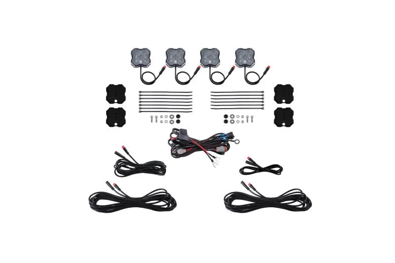 Diode Dynamics RGBW Rock Light Installer Magnet Mount Kit (4-pack) - Main Product View