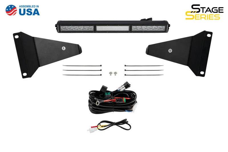 Diode Dynamics SS18 Stealth Bracket Kit for 2019-Present Ram - Back View