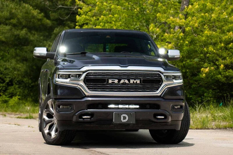 Diode Dynamics SS18 Stealth Bracket Kit for 2019-Present Ram - Installation View