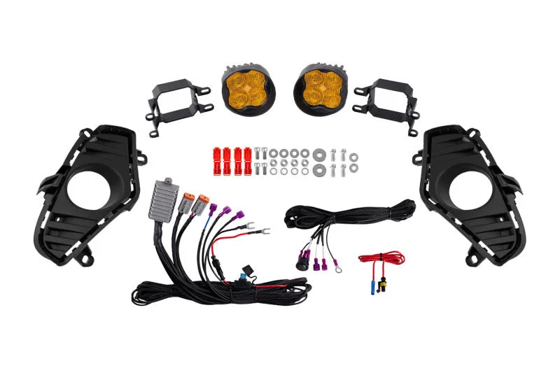 Diode Dynamics SS3 Add-On Fog Lamp Kit - Yellow Max fits 2019-2022 Toyota RAV4 - Main Product View