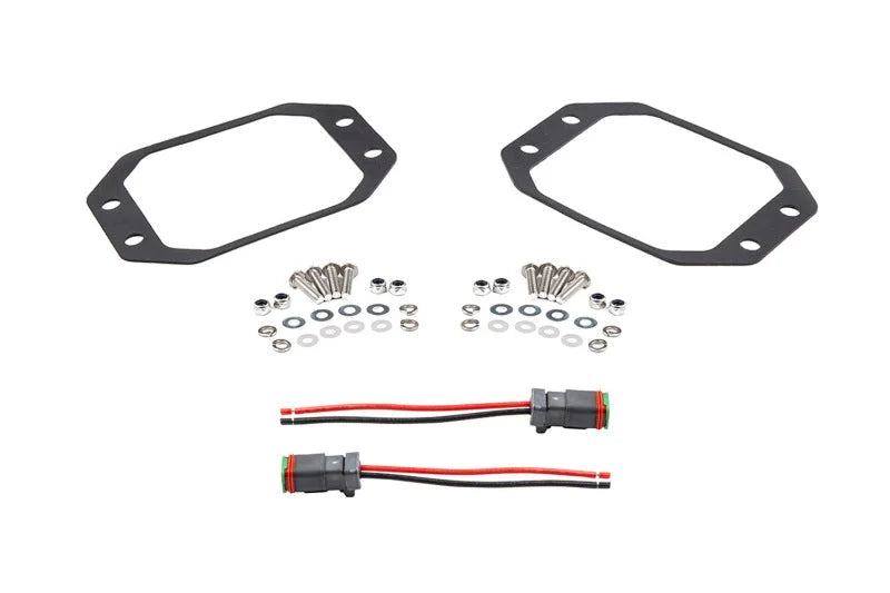 Diode Dynamics SS3 Backlit Flush Mounting Kit ((Single)) - Back View