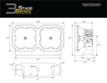 Load image into Gallery viewer, Diode Dynamics SS3 Dual-Pod Bracket Kit - Side View