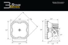 Load image into Gallery viewer, Diode Dynamics SS3 LED Bumper 1 In Roll Bar Kit Sport - White Combo (Pair) - Back View