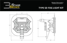 Load image into Gallery viewer, Diode Dynamics SS3 Max Type SD Kit ABL - Yellow SAE Fog - Additional View 5
