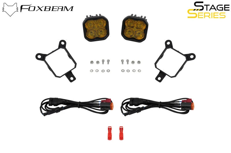 Diode Dynamics SS3 Max Type YS Kit ABL Yellow SAE Fog - Side View