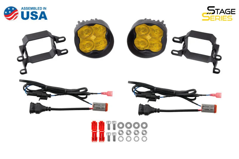 Diode Dynamics SS3 Pro Type B Kit ABL - White SAE Fog - Back View