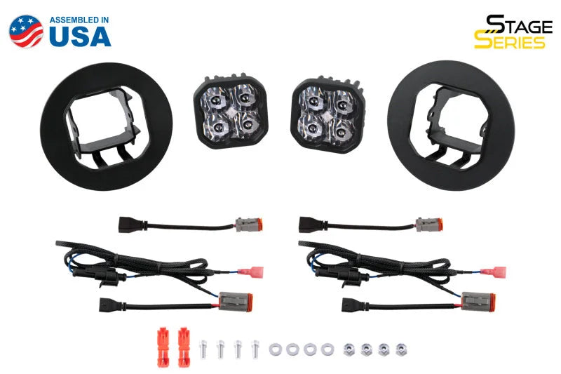 Diode Dynamics SS3 Pro Type GM-5 Kit ABL - Yellow SAE Fog - Installation View