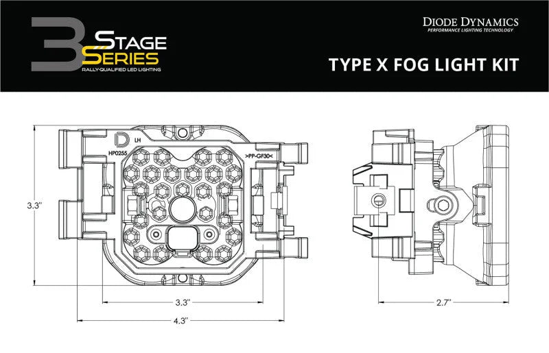 Diode Dynamics SS3 Pro Type X Kit ABL - White SAE Fog - Additional View 8