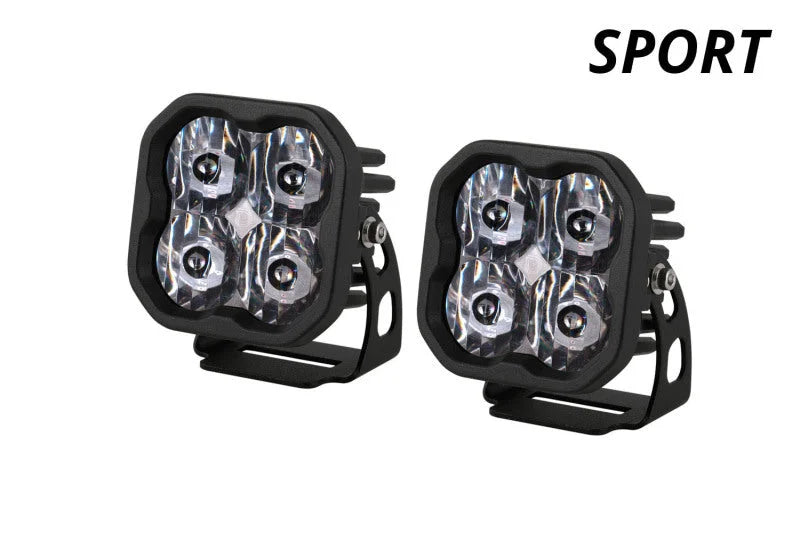 Diode Dynamics SS3 Sport ABL - White Spot Standard (Pair) - Back View