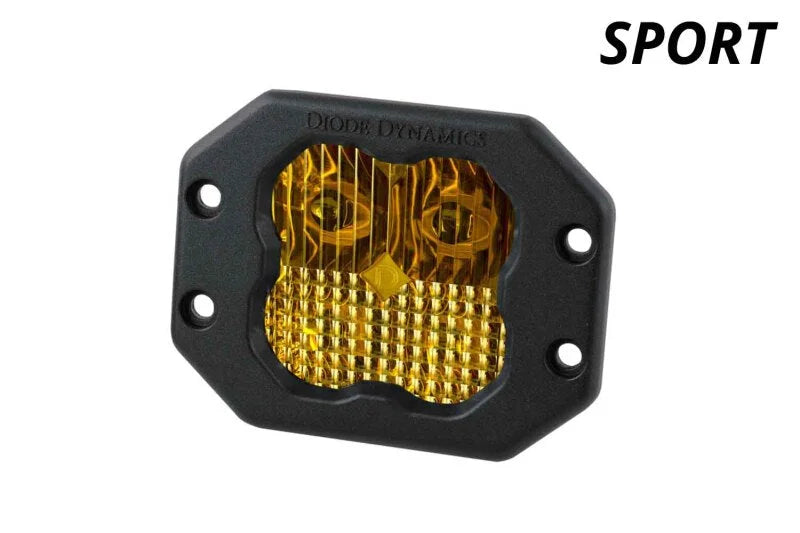 Diode Dynamics SS3 Sport ABL - Yellow SAE Fog Flush (Single) - Installation View