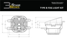 Load image into Gallery viewer, Diode Dynamics SS3 Sport Type B Kit ABL - White SAE Fog - Back View