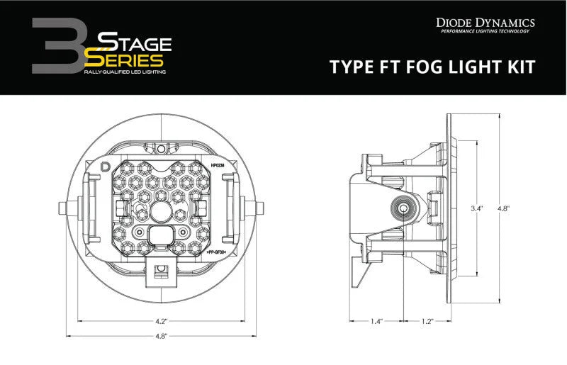Diode Dynamics SS3 Sport Type FT Kit ABL - White SAE Fog - Additional View 5