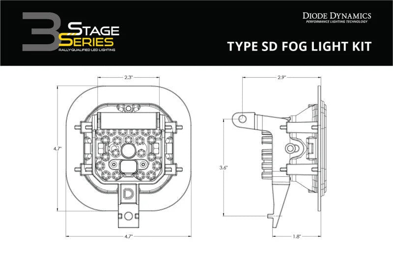 Diode Dynamics SS3 Sport Type SD Kit ABL - White SAE Fog - Additional View 5