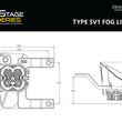 Load image into Gallery viewer, Diode Dynamics SS3 Sport Type SV1 Kit ABL - Yellow SAE Fog - Side View