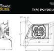 Load image into Gallery viewer, Diode Dynamics SS3 Sport Type SV2 Kit ABL - White SAE Fog - Back View