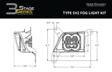 Load image into Gallery viewer, Diode Dynamics SS3 Sport Type SV2 Kit ABL - White SAE Fog - Back View