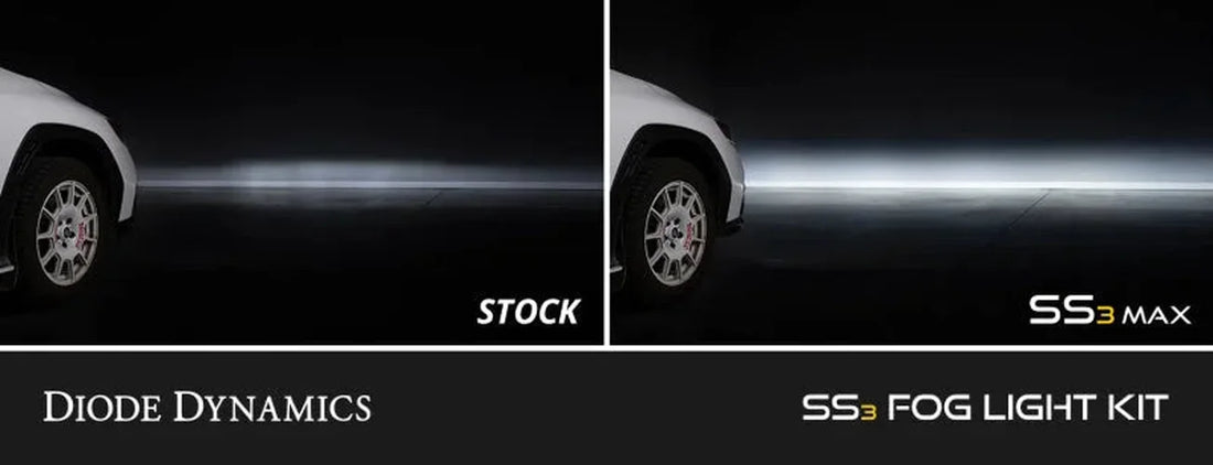 Diode Dynamics SS3 Type Forester Fog Light Bracket Kit - Installation View