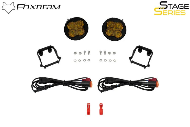 Diode Dynamics SS3 Type Forester Fog Light Bracket Kit - Side View