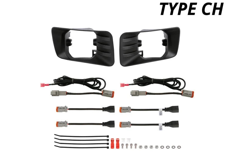 Diode Dynamics SS3 Type GM5 Fog Light Mounting Kit - Back View