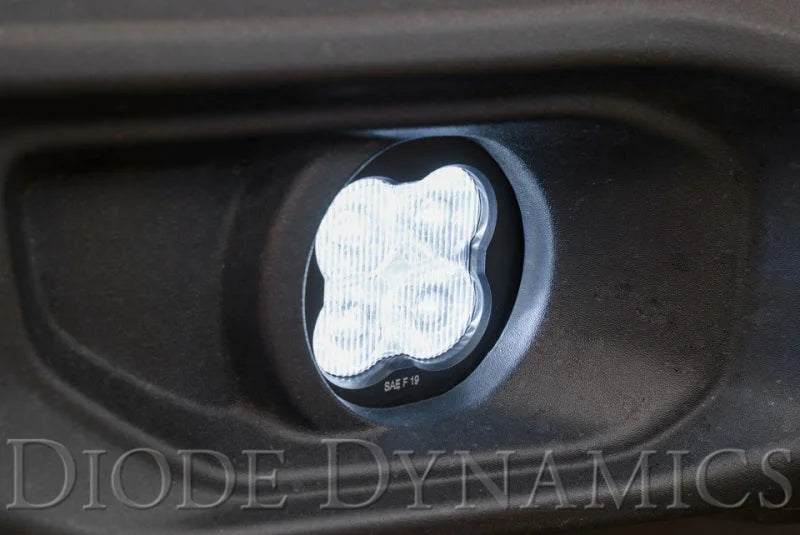 Diode Dynamics SS3 Type MS LED Fog Light Kit Pro - Yellow SAE Fog - Side View