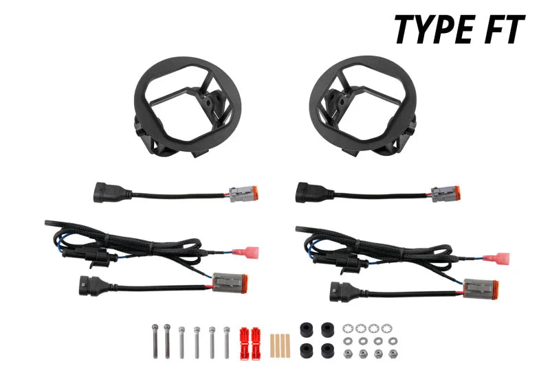 Diode Dynamics SS3 Type SDX Fog Light Mounting Kit - Back View