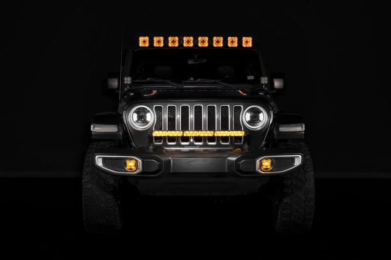 Diode Dynamics SS30 Bumper LED Kit Sport White Driving ABL fits 2018-2025 Jeep Wrangler - Side View