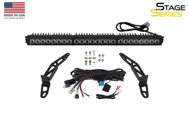 Diode Dynamics SS30 Bumper LED Kit Sport White Driving ABL fits 2018-2025 Jeep Wrangler - Additional View 8