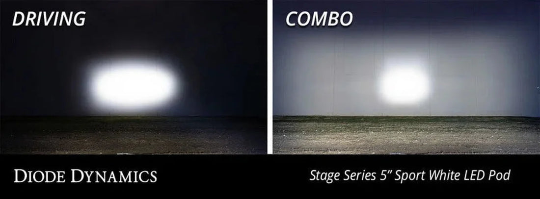 Diode Dynamics 18-21 Jeep JL Wrangler SS5 Bumper LED Pod Light Kit - Yellow Pro Combo - Additional View 7