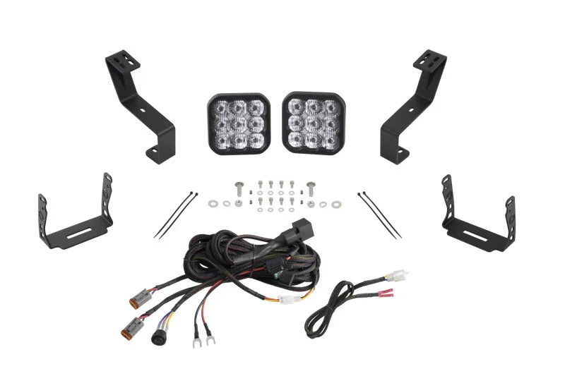 Diode Dynamics SS5 Bumper LED Pod Light Kit for 2019-Present Ram - Pro White Driving - Main Product View