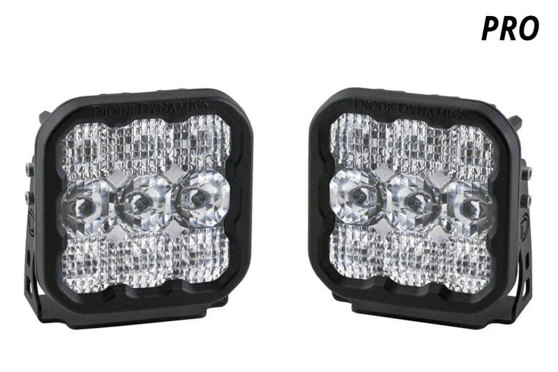 Diode Dynamics SS5 LED Pod Pro - White Spot (Pair) - Side View