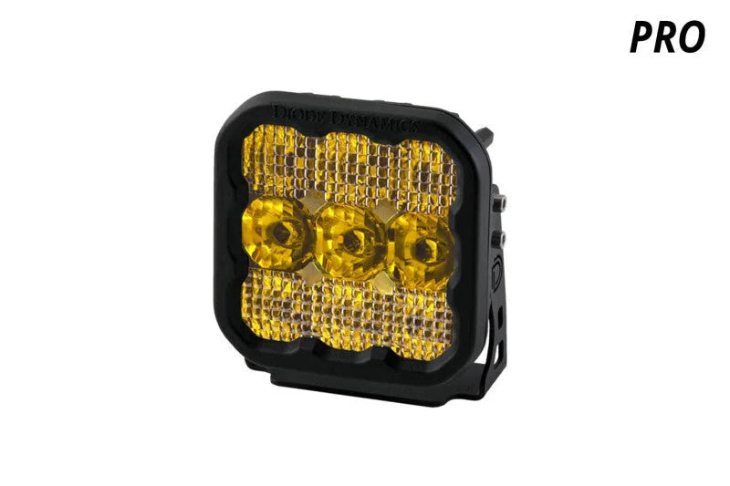 Diode Dynamics SS5 LED Pod Pro - Yellow Flood (Single) - Additional View 6