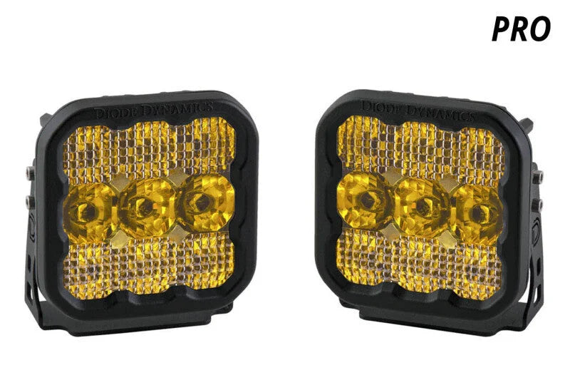 Diode Dynamics SS5 LED Pod Pro - Yellow Spot (Pair) - Installation View
