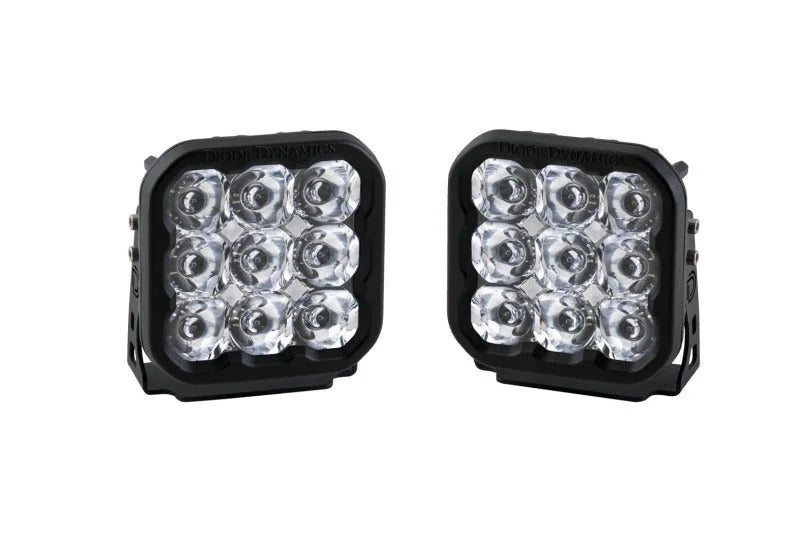 Diode Dynamics SS5 LED Pod Sport - White Spot (Pair) - Main Product View