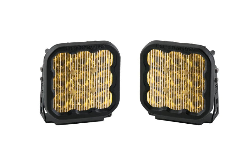 Diode Dynamics SS5 LED Pod Sport - Yellow Driving (Pair) - Main Product View
