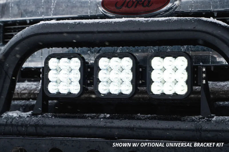 Diode Dynamics SS5 Pro Universal CrossLink 3-Pod Lightbar - White Combo - Installation View