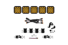 Load image into Gallery viewer, Diode Dynamics SS5 Pro Universal CrossLink 5-Pod Lightbar - Yellow Driving - Main Product View