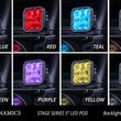 Load image into Gallery viewer, Diode Dynamics SS5 Pro Universal CrossLink 7-Pod Lightbar - Yellow Combo - Back View
