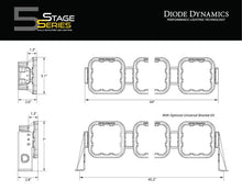 Load image into Gallery viewer, Diode Dynamics SS5 Pro Universal CrossLink 7-Pod Lightbar - Yellow Combo - Additional View 9