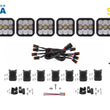 Load image into Gallery viewer, Diode Dynamics SS5 Pro Universal CrossLink 8-Pod Lightbar - Yellow Combo - Back View